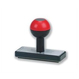 5 Star Low Cost Rubber Stamp Custom W100xH12mm [3 lines]