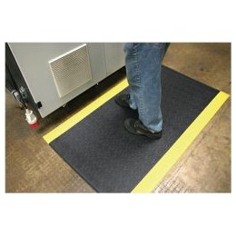 Orthomat Charcoal and Yellow Mat Vinyl Foam Size 900mm x 18.3m Ref AF010703