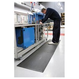 COBA Bubblemat Standing Surface Mat Hard-wearing Rubber W900xD1200xH14mm Black Ref BF010002