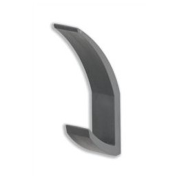 Acorn Hat and Coat Hooks Concealed Fixings with Screws and Wall Plugs Graphite Ref 385150 [Pack 5]