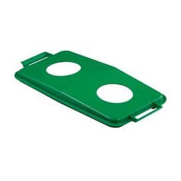 Durabin Slim Bin Recycling Green Bottle Lid for 60 Litre Bin Ref 1809497020
