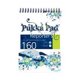 Pukka Pad Wave Shorthand Notebook Ruled 160pp 80gsm 205mmx140mm Assorted Ref 6520-WAVE [Pack 3]