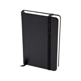 Silvine Executive Soft Feel Notebook Ruled with Marker Ribbon 160pp 90gsm A4 Black Ref 198BK