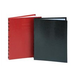 Blueline MiracleBind Twin Wire Wirebound Notebook 120 Ruled Pages A4 Black Ref BA4.81