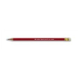 5 Star Pencil with Eraser HB Red Barrel [Pack 12]