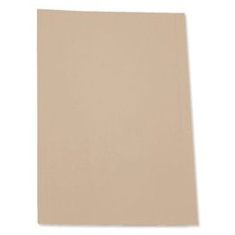 5 Star Square Cut Folder Recycled Pre-punched 250gsm A4 Buff [Pack 100]