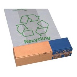 Acorn Green Bin Liner Clear/Printed Pk50