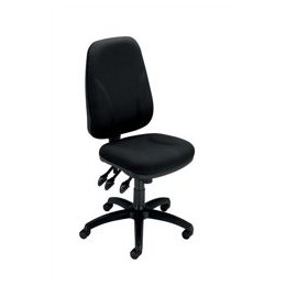 Trexus Intro Maxi Operator Chair Seat W520xD490xH500-630mm Black Ref 204HB High Back Black