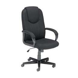 Trexus Intro High Back Manager Armchair Seat W520xD470xH440-540mm Black Ref 405 Black