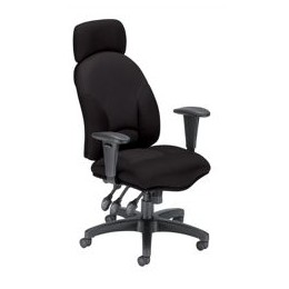 Influx Energize Aviator Armchair Seat W540xD450xH490-590mm Black Ref 11199-01Blk