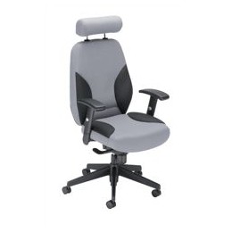 Influx Energize Driver Armchair Seat W520xD480xH500-640mm Black and Grey Ref 11185-01BlkGry