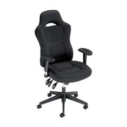 Influx Energize Racer Armchair Seat W540xD490xH440-570mm Black Ref 11187-01ABlk