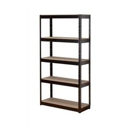 Influx Storage Shelving Unit Medium-duty Boltless 5 Shelves Capacity 5x 80kg W850xD340xH1690mm Black