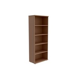 Trexus Tall Bookcase with Adjustable Shelves and Floor-leveller Feet W800xD420xH2053mm Beech