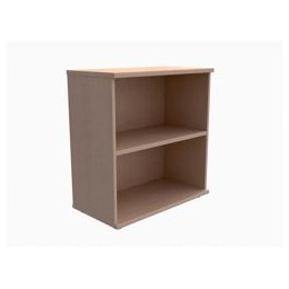 Trexus Low Bookcase with Adjustable Shelf and Floor-leveller Feet W800xD420xH853mm Maple