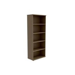 Trexus Tall Bookcase with Adjustable Shelves and Floor-leveller Feet W800xD420xH2053mm Oak