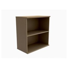 Trexus Low Bookcase with Adjustable Shelf and Floor-leveller Feet W800xD420xH853mm Oak