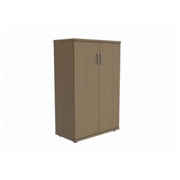 Trexus Medium Cupboard with Lockable Doors W800xD420xH1253mm Oak