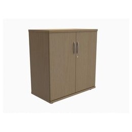 Trexus Low Cupboard with Lockable Doors W800xD420xH853mm Oak