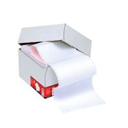 5 Star Listing Paper 2-Part NCR 11inchx241mm Plain White and Pink [1000 Sheets]