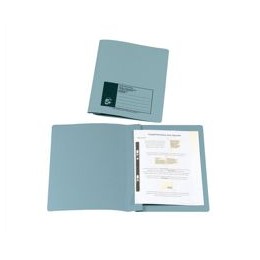 5 Star Flat File Recycled Manilla 315gsm 38mm Foolscap Blue [Pack 50]
