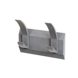 Acorn Linear Hat and Coat Wall Rack with Conclealed Fixings 2 Hooks Graphite Ref 427662
