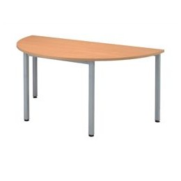 Sonix Table Semicircular 25mm Top W1600xD800xH720mm Beech Ref 26
