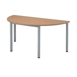 Sonix Table Semicircular 25mm Top W1600xD800xH720mm Oak Ref 26