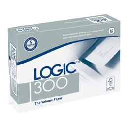 Logic 300 Copier Paper Multifunctional Ream-Wrapped 80gsm A4 Ref BP-127761H [5x 500 Sheets]