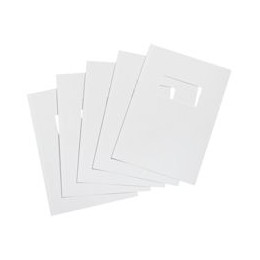 5 Star Binding Covers 250gsm with Window A4 Gloss White [Box 50 Pairs]