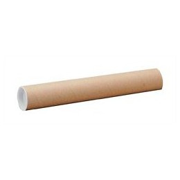 Ambassador Postal Tube Cardboard with Plastic End Caps L720x Dia.102mm Ref PT102150720 [Pack 12]