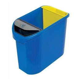 Exacompta Recycling Waste Sorting Bin Expert W480xD240xH365mm 25.3 litre Overall Capacity Ref 451398D