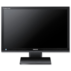 Samsung Monitor LED DVI Resolution 1920x1200pxl 250cd/m2 Widescreen 24inch Black Ref S24A450BW
