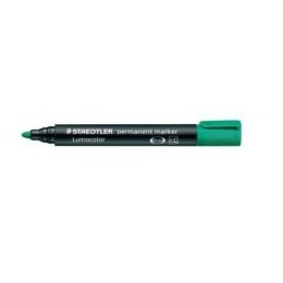 Staedtler Lumocolor Permanent Marker Bullet Tip 2mm Line Green Ref 3525 [Pack 10]
