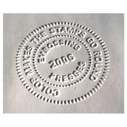 Colop Library Press Stamp Circular Embossed Impression Size 40mm Diameter  Ref LPRESSV