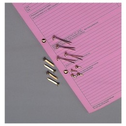 Whitecroft Paper Fasteners Brassed Steel 13mm Ref 36611 [Pack 200]