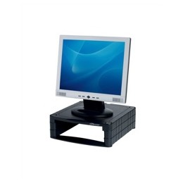 Compucessory Monitor Screen Riser 34-100mm Storage Stackable 15kg Load H100m Black Ref CCS25303/5