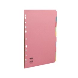 Concord Commercial Subject Dividers Extra Wide 10-Part A4 Assorted Ref 51599