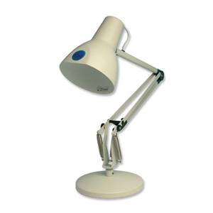 Helix Classic Glossy Desk Lamp 60W White Ref VL1040