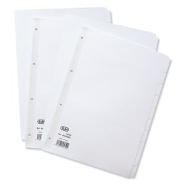 Elba Dividers Europunched 12-Part A4 White Ref 400007502