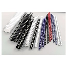 GBC Binding Combs Plastic 21 Ring 145 Sheets A4 16mm White Ref 4028610 [Pack 100]