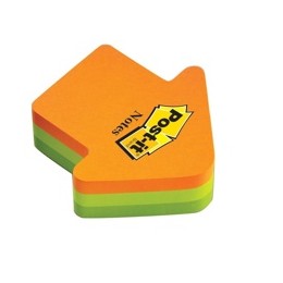 Post-it Arrow Shaped Notes Pad of 225 Sheets Neon Orange and Green Ref 2007A