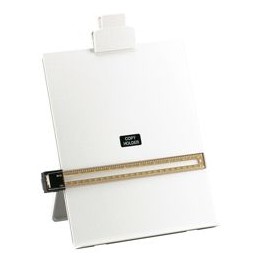 5 Star Desktop Copyholder with Line Guide Ruler A4 Grey