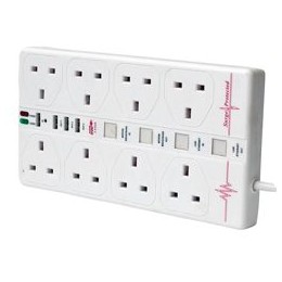 Belkin 6 Way Surge With Telephone Protector 4M