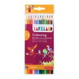 Lakeland Colouring Pencils Round-barrelled Soft Blendable Assorted Ref 33356 [Pack 12]