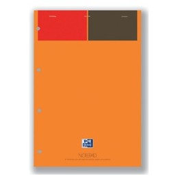 Oxford 001 International Notepad 160pp A4+ Orange and Grey Ref 100102359 [Pack 5]