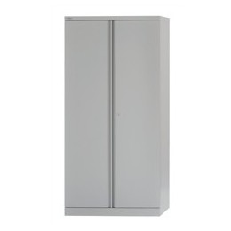 Bisley Cupboard Steel High 2-door 3-Shelf W914xD457xH1806mm Grey Ref 7236/2/S grey