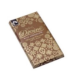 Divine Fairtrade Milk Chocolate Bar 100g Ref A06920