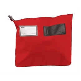 Versapak Mailing Pouch Gusseted Bulk Volume Sealable with Window PVC 380x340x75mm Red Ref CG2 RDS