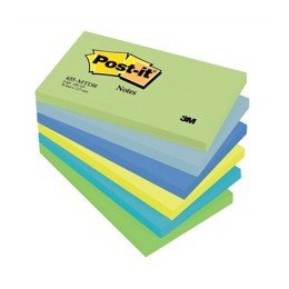 3M PostIt Cool Neon Rainbow Pk6 76x127mm